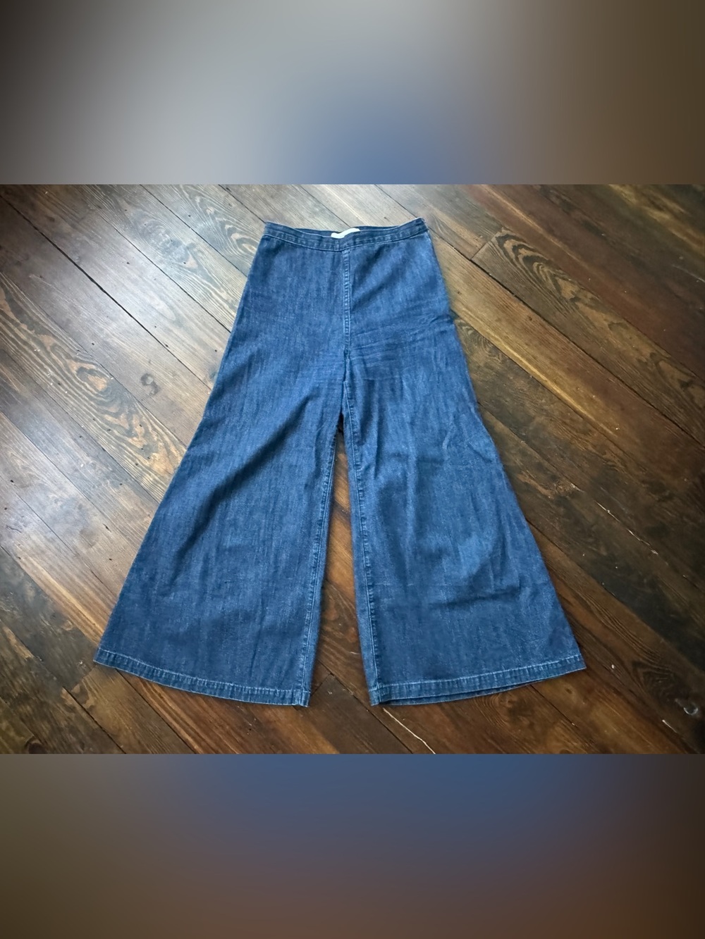 Rachel Comey Dark Blue Wide-Leg Denim Jeans
